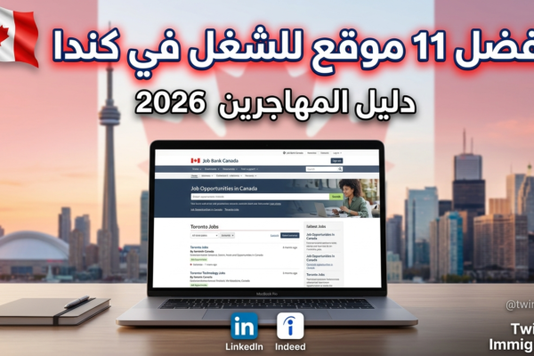 مواقع البحث عن عمل في كندا 2026: أفضل 11 موقع موثوق للأجانب