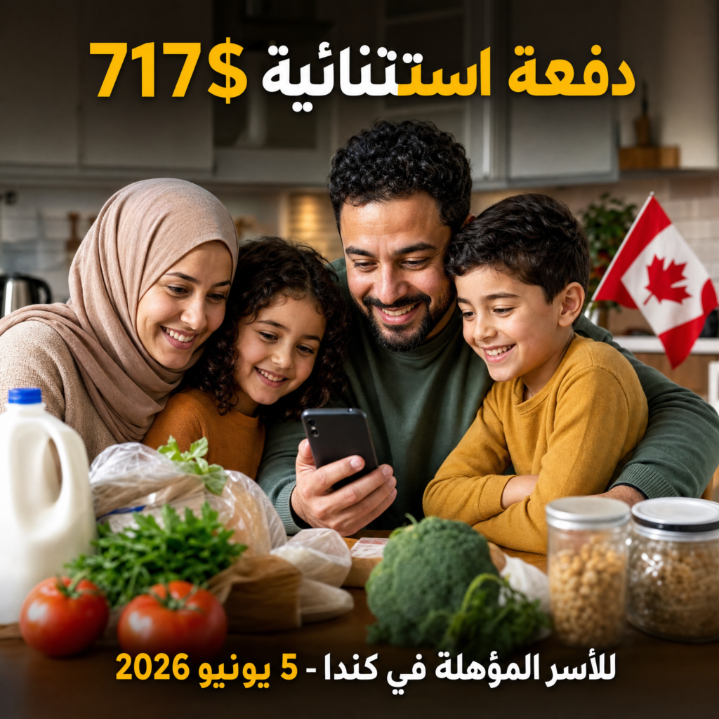دفعة 717$ للكنديين 5 يونيو 2026 Canada Groceries and Essentials Benefi