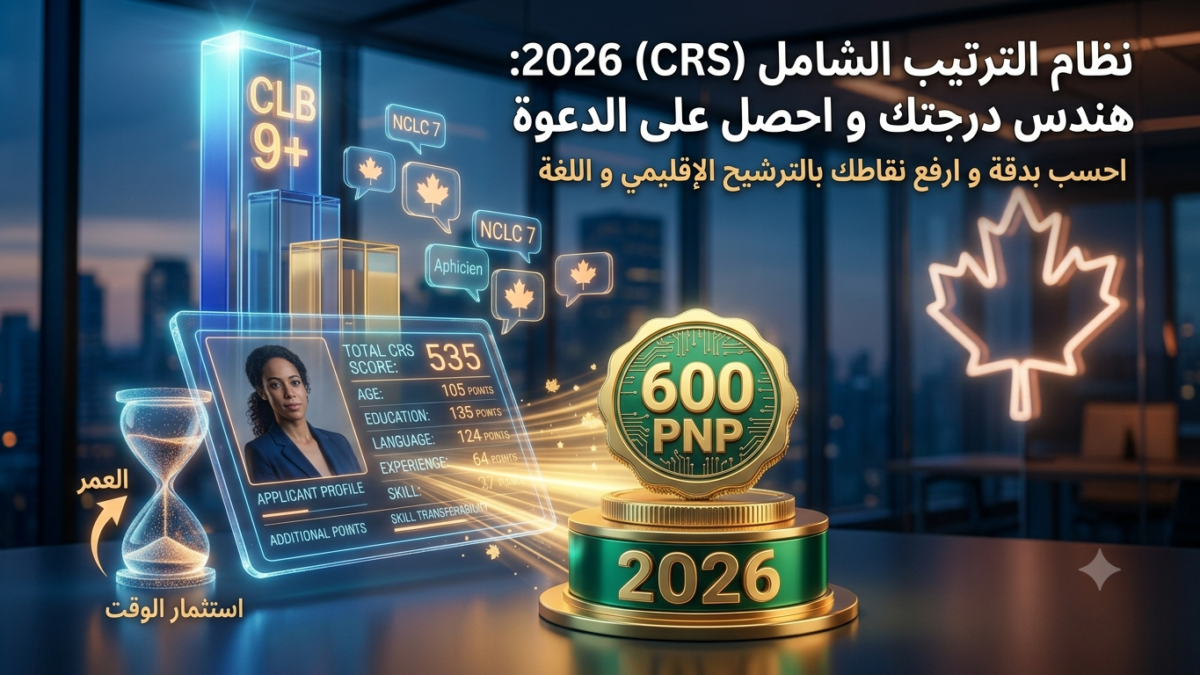 نظام الترتيب الشامل (CRS) 2026: كيف تحسب نقاطك بدقة وترفعها للحصول على الدعوة